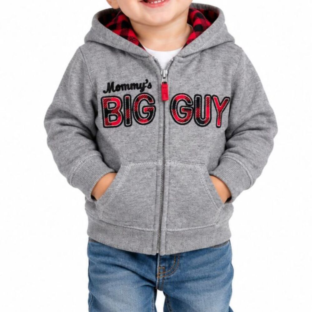🔥 5 for $30 🔥 Carter’s Boys “Mommy’s Big Guy” Full Zip Hoodie | 18M